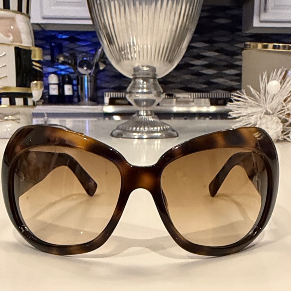 Alexander McQueen Brown Oversized Sunglasses